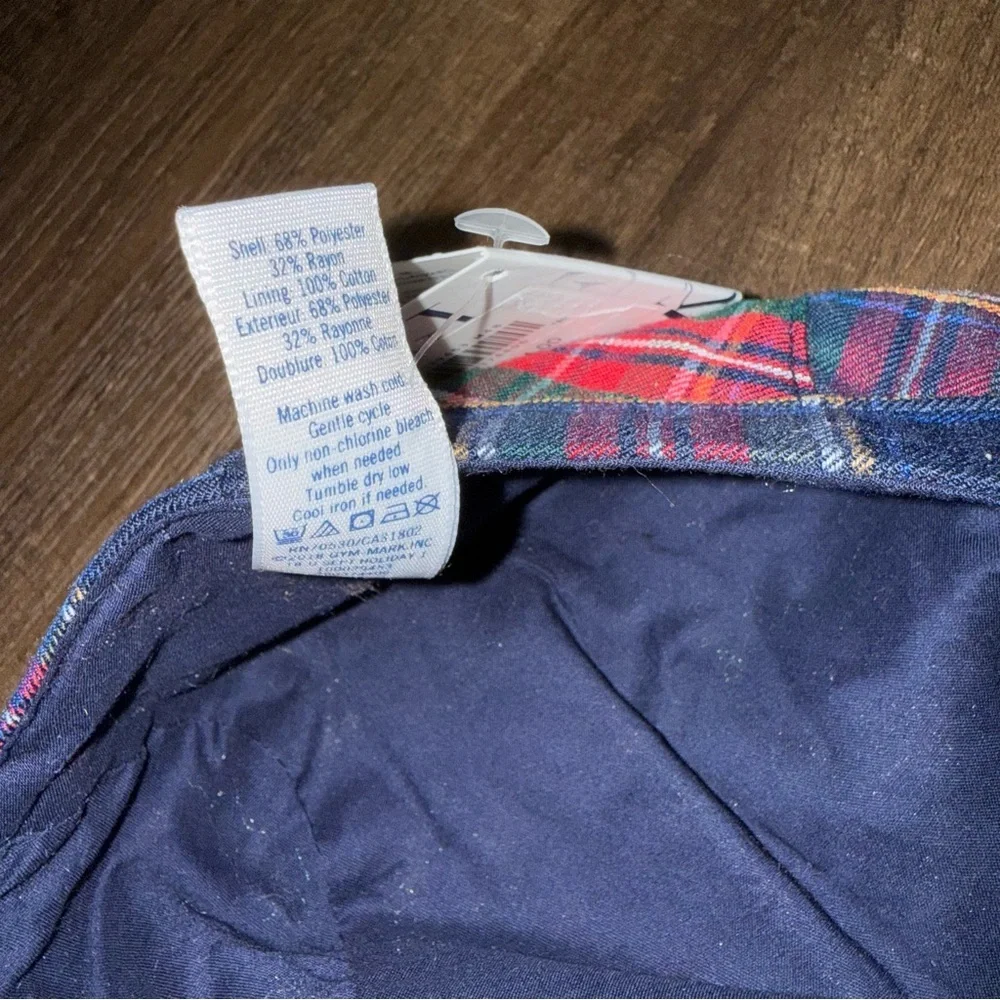 NWT Janie and Jack Boys Plaid Hat